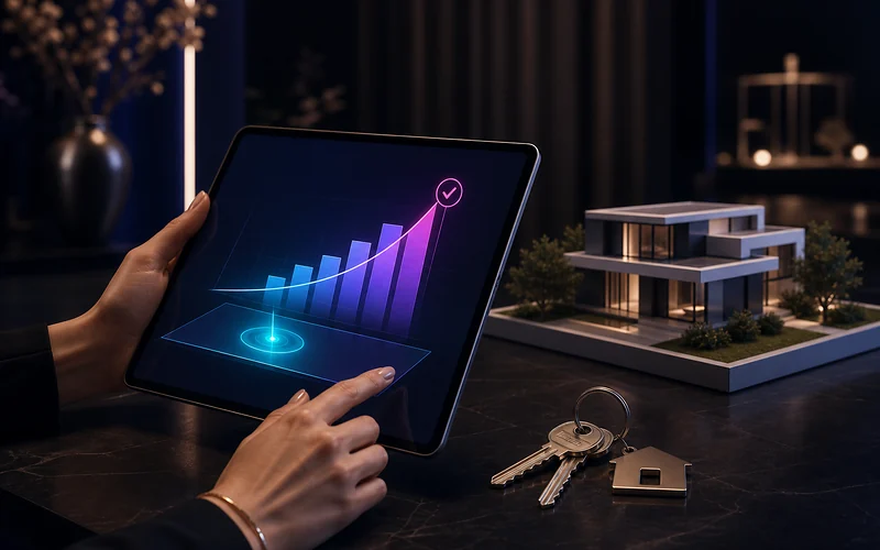 Estimation immobilière digitale pour une agence du Var